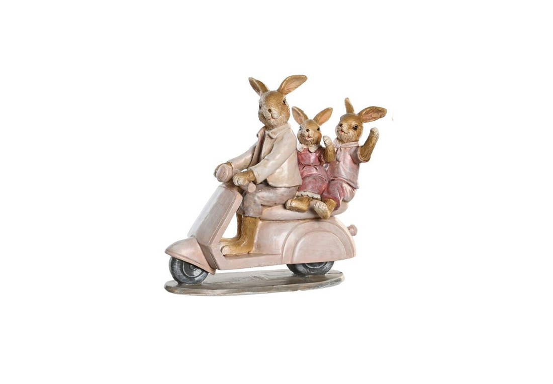 Statuietă decorativă, Rabbits on Moto Statuietă decorativă, Rabbits on Moto