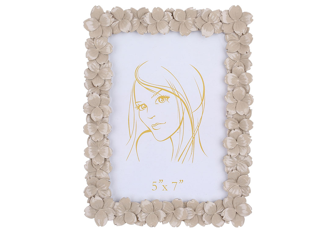Ramă foto, Flowers Beige, 12,5×17,5cm Ramă foto, Flowers Beige, 12,5×17,5cm