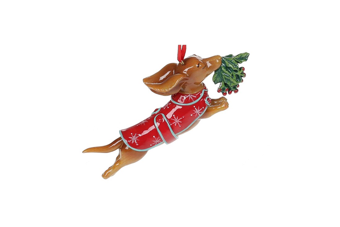 Jucărie de brad Retro Taxa, 12,5cm Jucărie de brad Retro Taxa, 12,5cm