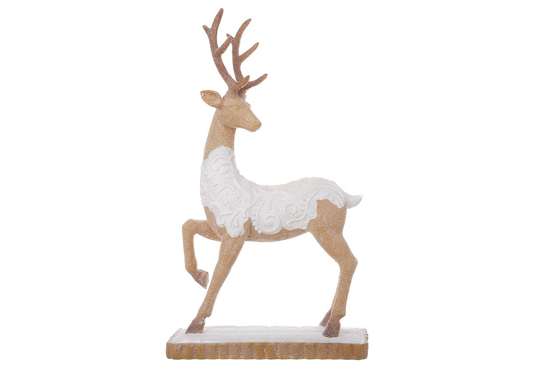 Figurină decorativa, Gingerbread Deer, 44cm Figurină decorativa, Gingerbread Deer, 44cm