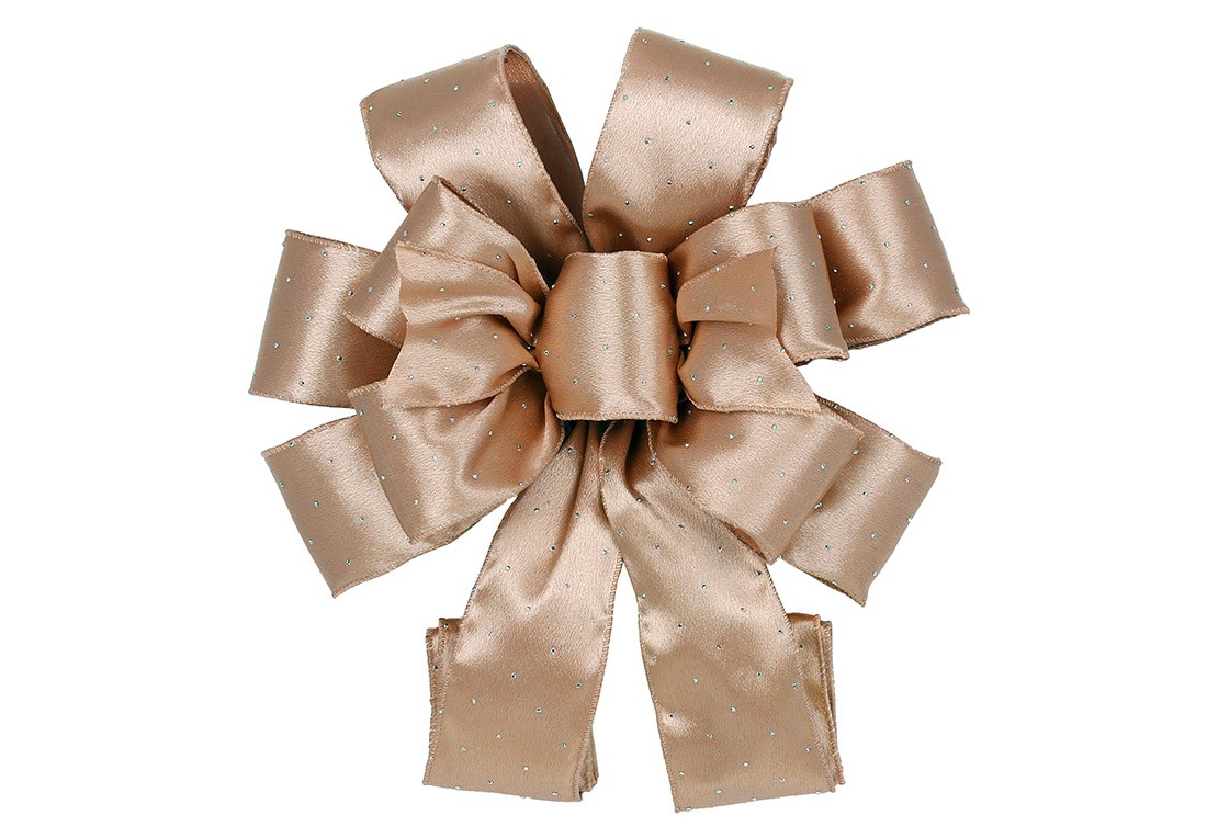 Fundiță decorativă din satin pentru brad, 28*79cm Fundiță decorativă din satin pentru brad, 28*79cm