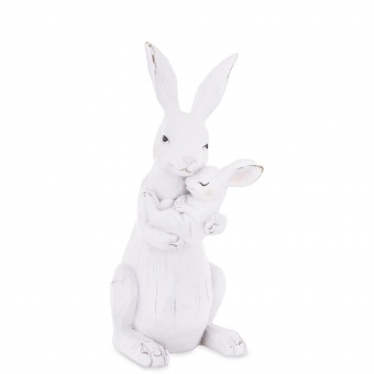 Figurină decorativă 2 Iepurași Mom&Kid , 32,5cm Figurină decorativă 2 Iepurași Mom&Kid , 32,5cm