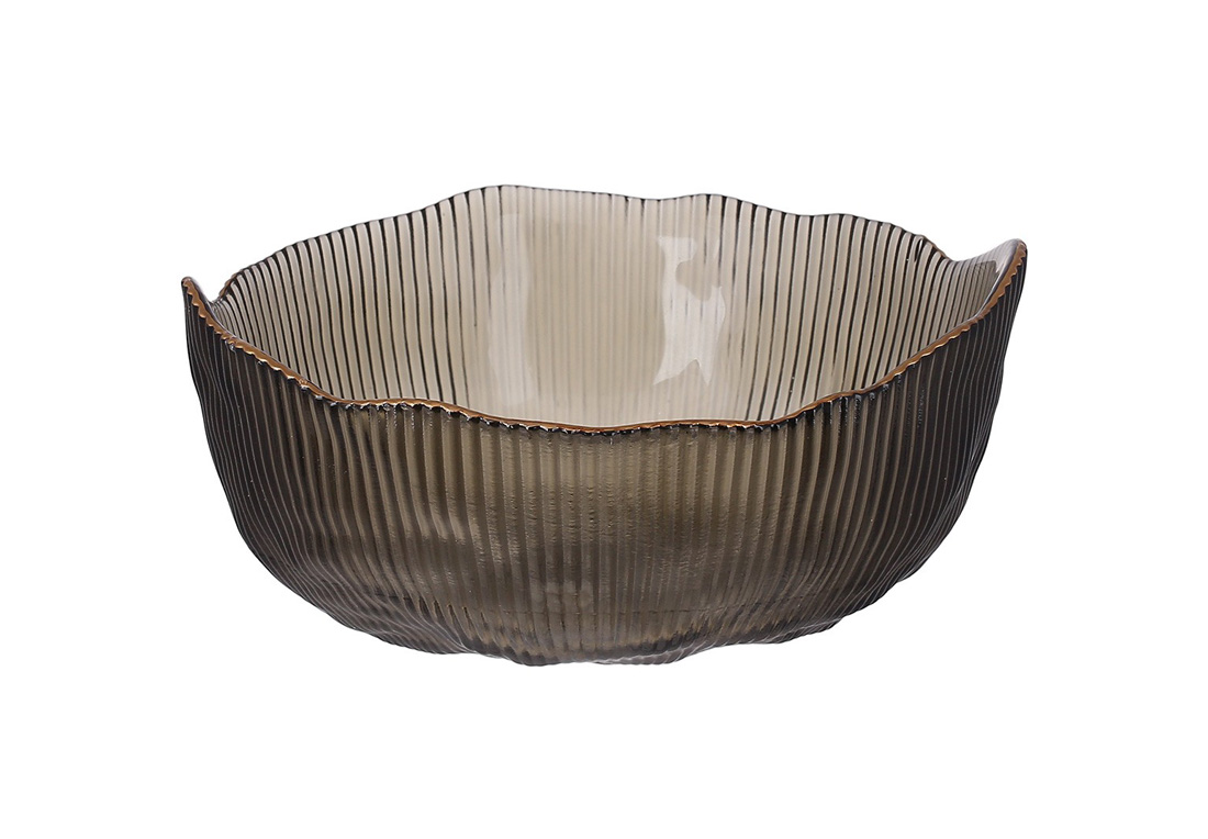 Bol de salată din sticlă Fleur, D20*9см Bol de salată din sticlă Fleur, D20*9см
