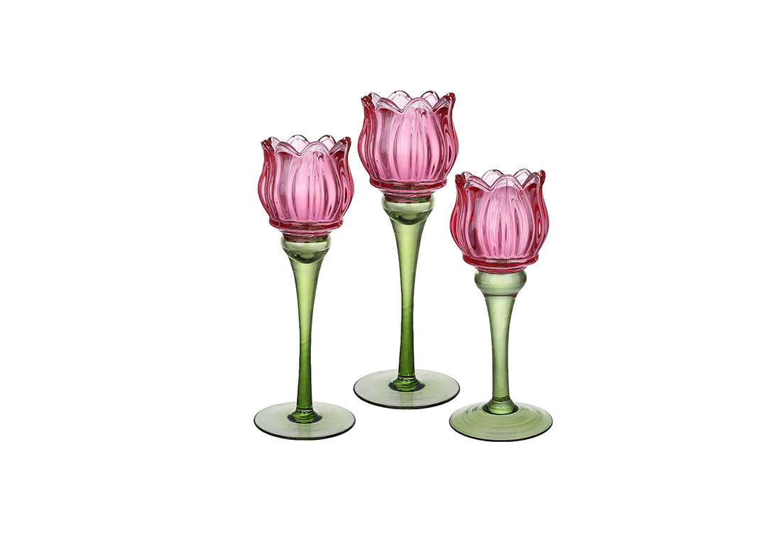 Set de sfeșnice 3 buc. Tulips Set de sfeșnice 3 buc. Tulips