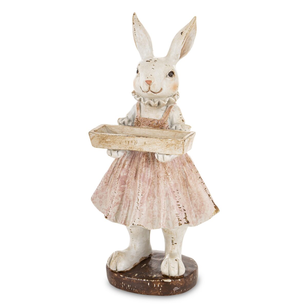 Фигурка Зайка в платье с подносом 20cm Фигурка Зайка в платье с подносом 20cm