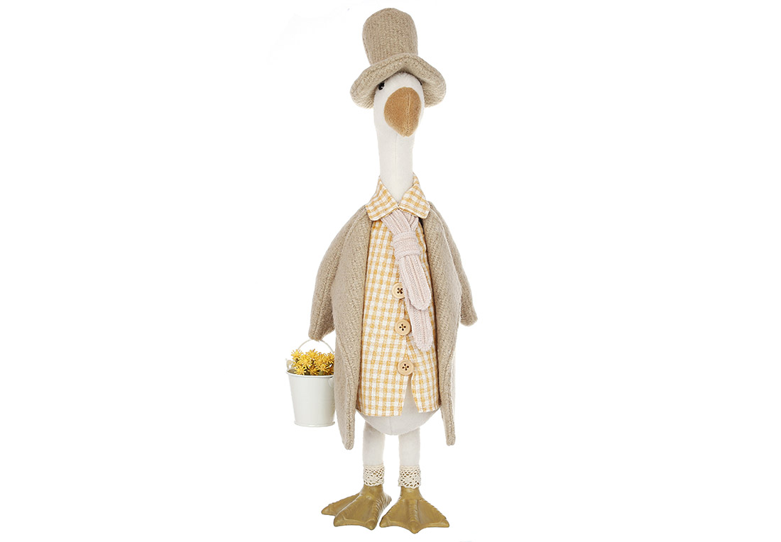 Figurină decorativă, Country Goose, 48cm Figurină decorativă, Country Goose, 48cm