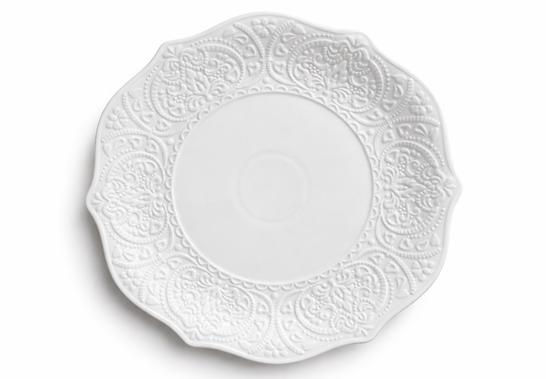 Farfurie din porțelan, Dentelle Blanche, D27,5cm Farfurie din porțelan, Dentelle Blanche, D27,5cm